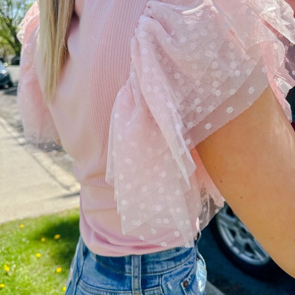 Southern Bell Pink Ruffle Top - Picture 4 of 4